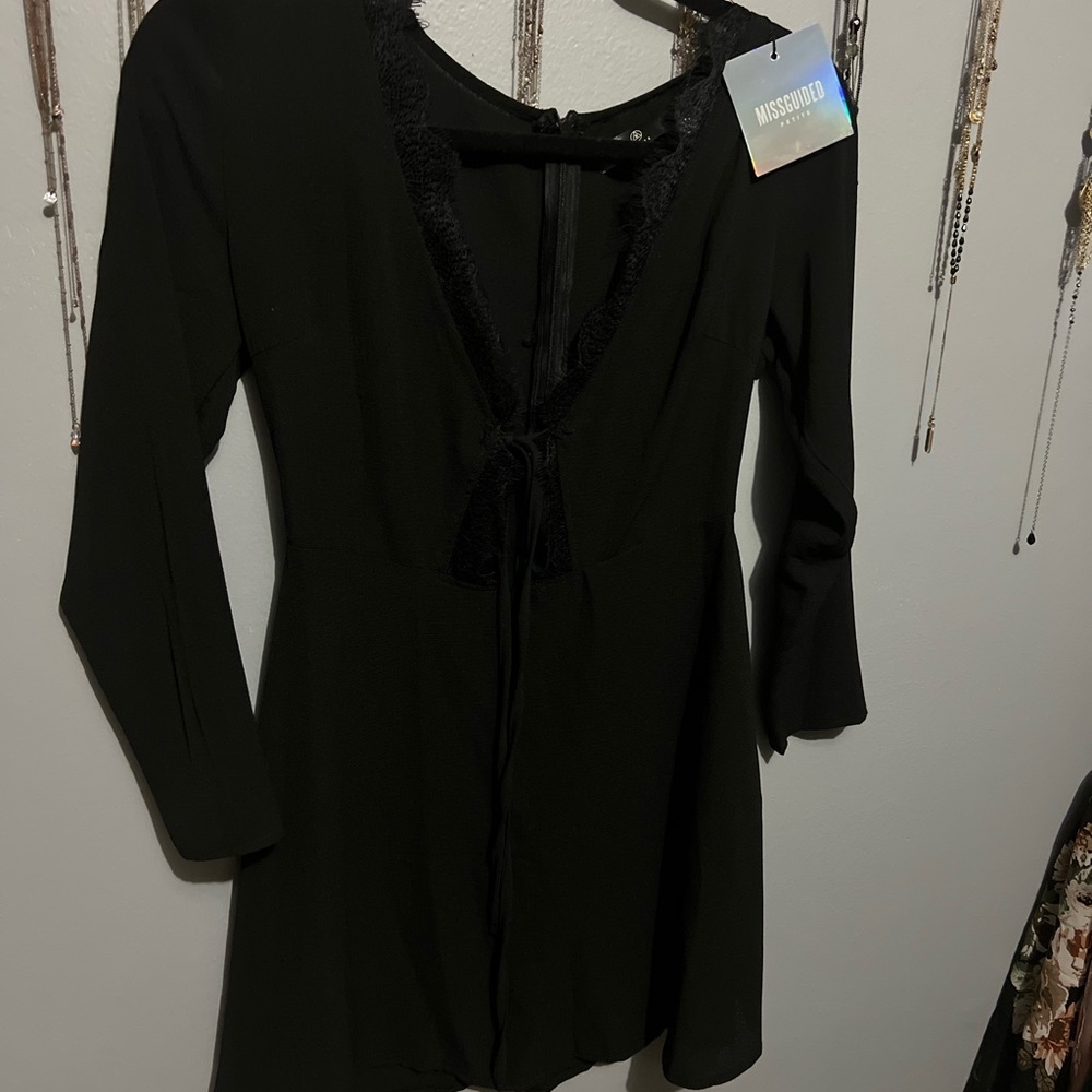 Misguided cut-out mini dress